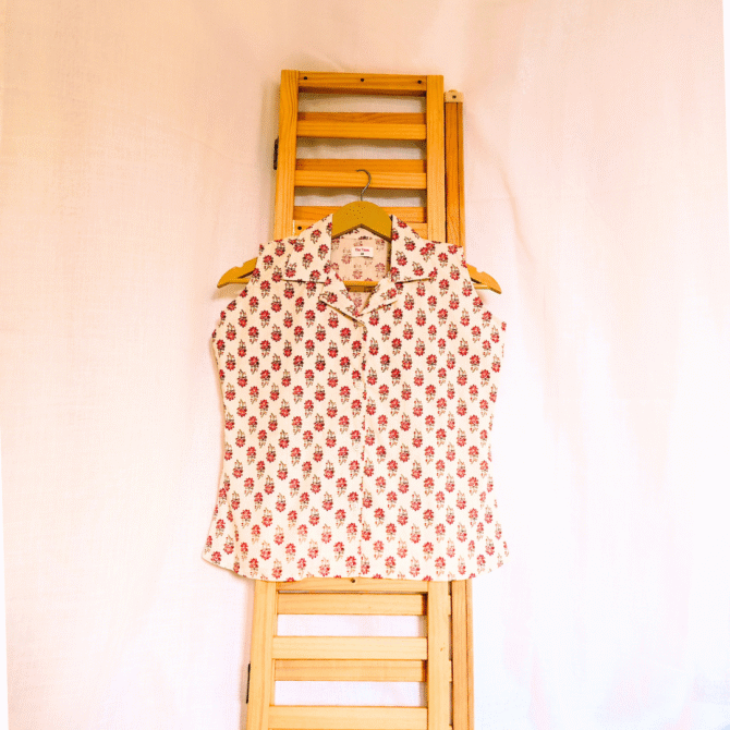 Sleeveless Cotton Shirt - Image 10
