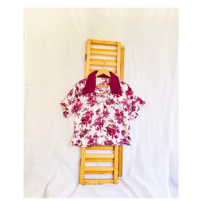 Korean Collar Crop Shirt - Image 10