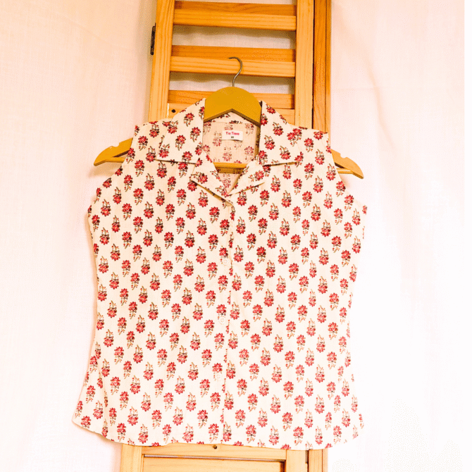 Sleeveless Cotton Shirt - Image 8