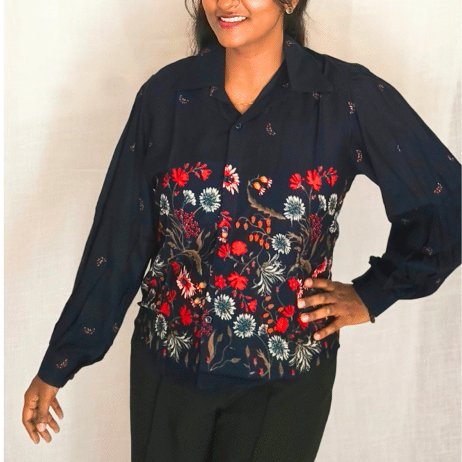 Floral Cotton Shirt - Image 11