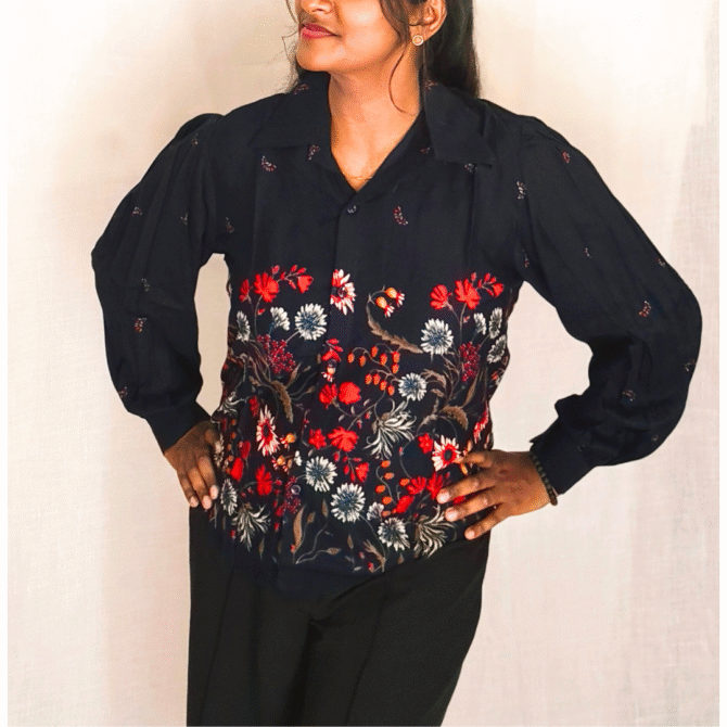 Floral Cotton Shirt - Image 10