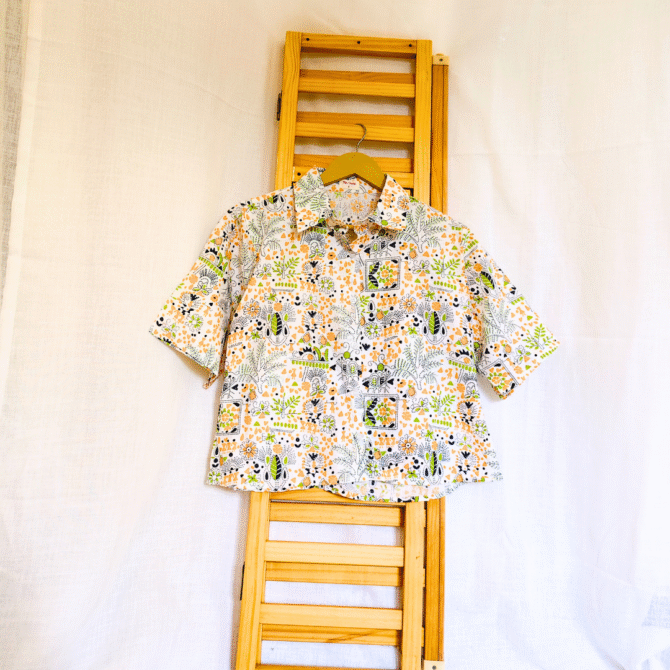 Kalamkari Cotton Crop Shirt - Image 10
