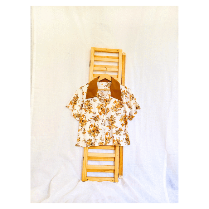 Korean Collar Crop Shirt - Image 15