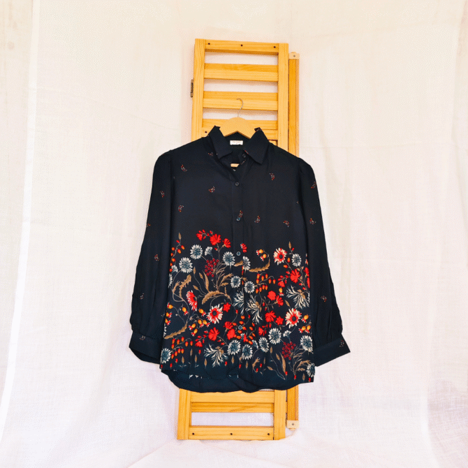 Floral Cotton Shirt - Image 13