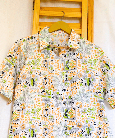 Kalamkari Cotton Crop Shirt