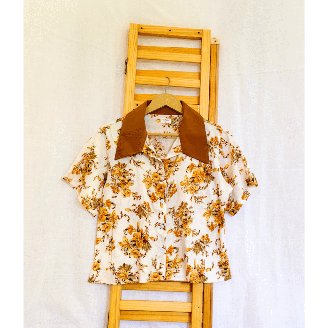 Korean Collar Crop Shirt - Image 16