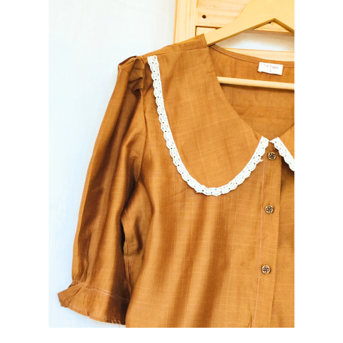Korean Top with Lace Collar - Image 11