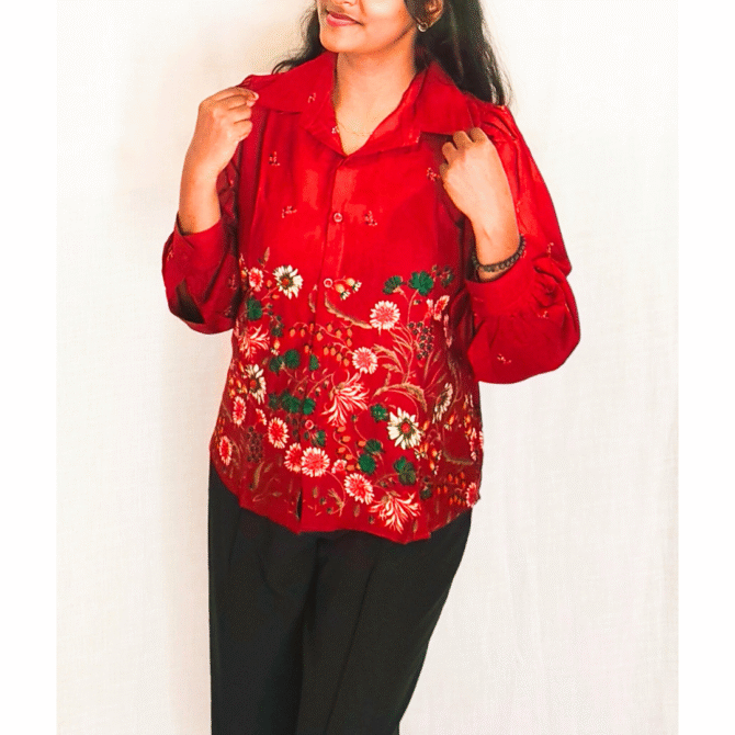 Floral Cotton Shirt - Image 18