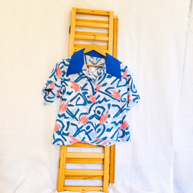 Korean Collar Crop Shirt - Image 28