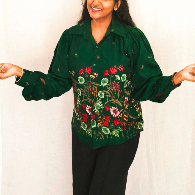 Floral Cotton Shirt - Image 2