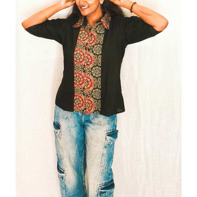 Cotton Shirt with front patch
