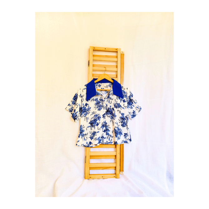 Korean Collar Crop Shirt - Image 6