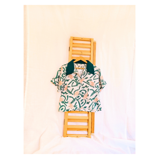 Korean Collar Crop Shirt - Image 23