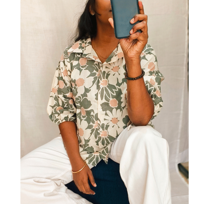 Cotton Shirt with Rope sleeve - Image 17