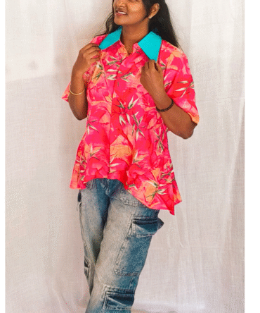 Asymmetric High Low Shirt