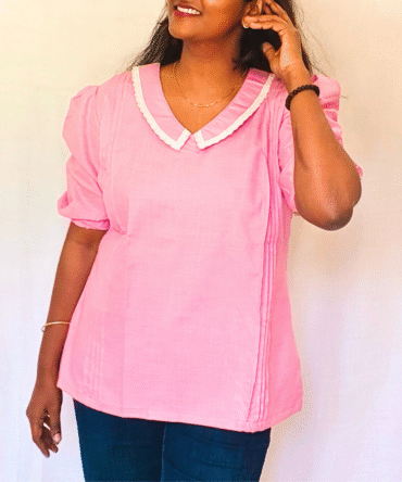 Western Top with Front Pleates