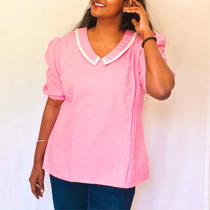 Western Top with Front Pleates