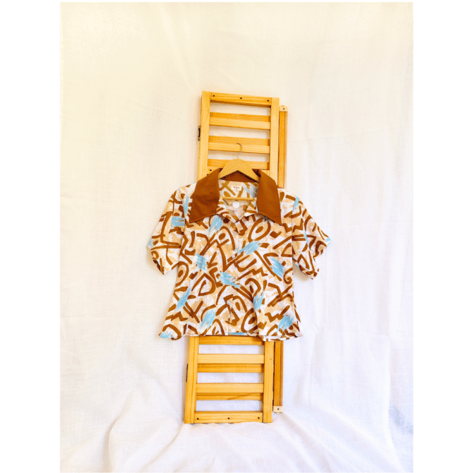 Korean Collar Crop Shirt - Image 32