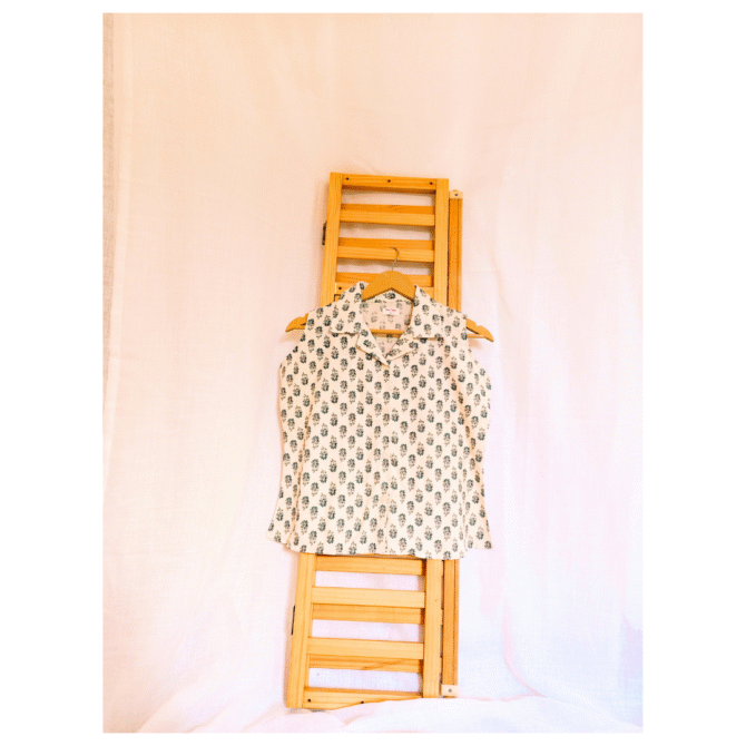 Sleeveless Cotton Shirt - Image 7