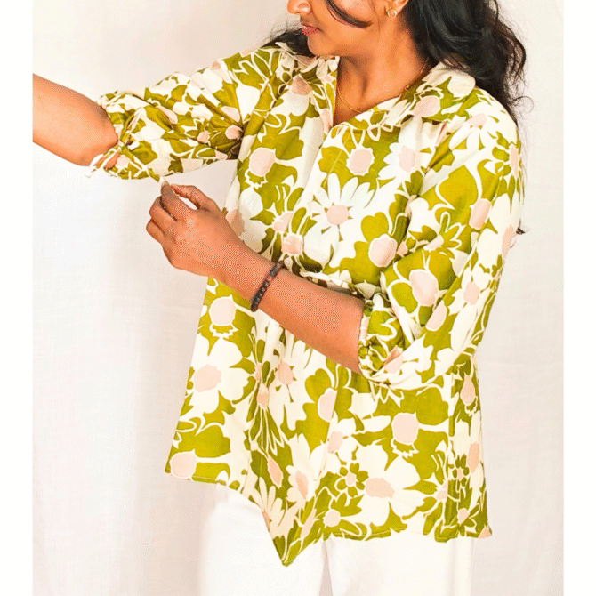 Cotton Shirt with Rope sleeve - Image 5