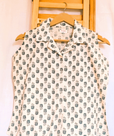 Sleeveless Cotton Shirt