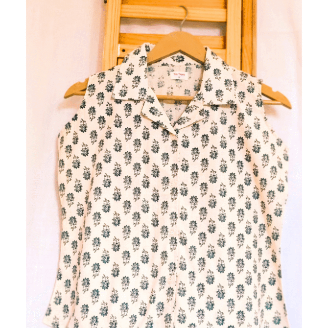Sleeveless Cotton Shirt - Image 5