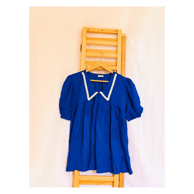 Peter Pan Lace Collar Top - Image 8