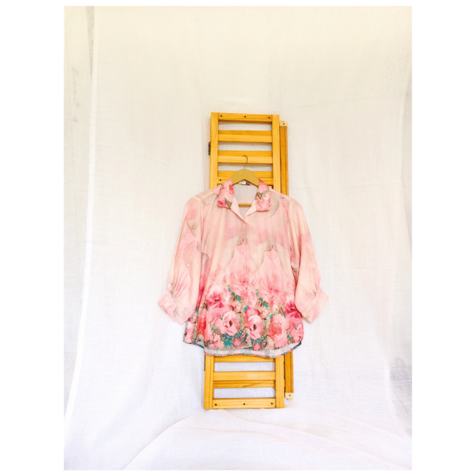 Floral Shirt with Baloon Sleeve - Image 7