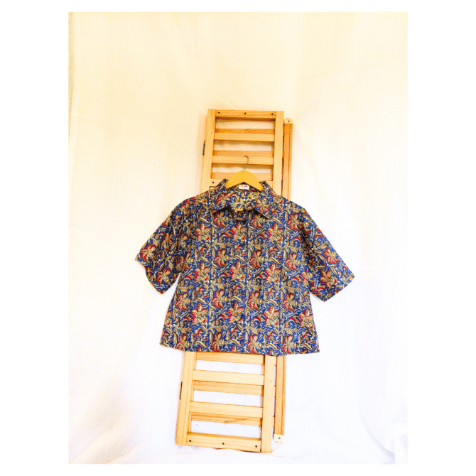 Kalamkari Cotton Crop Shirt - Image 3