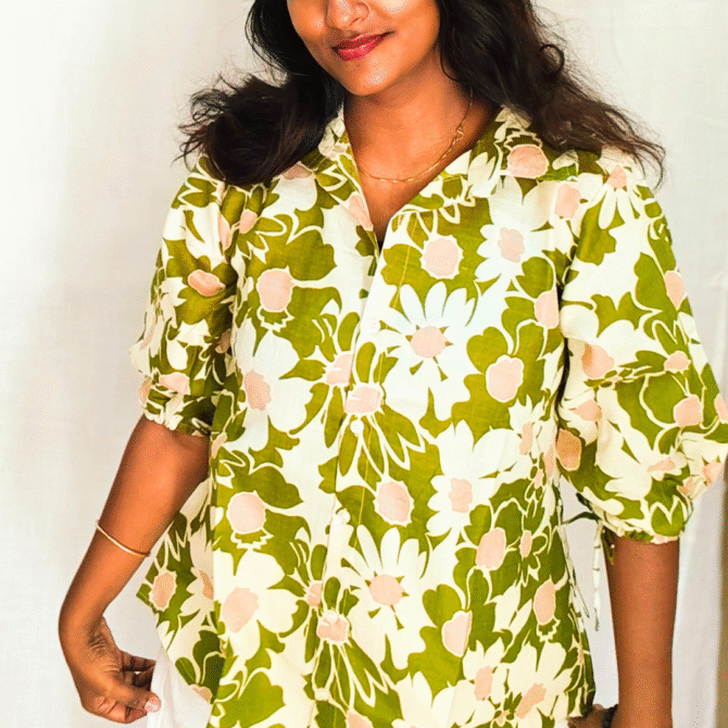 Cotton Shirt with Rope sleeve - Image 2