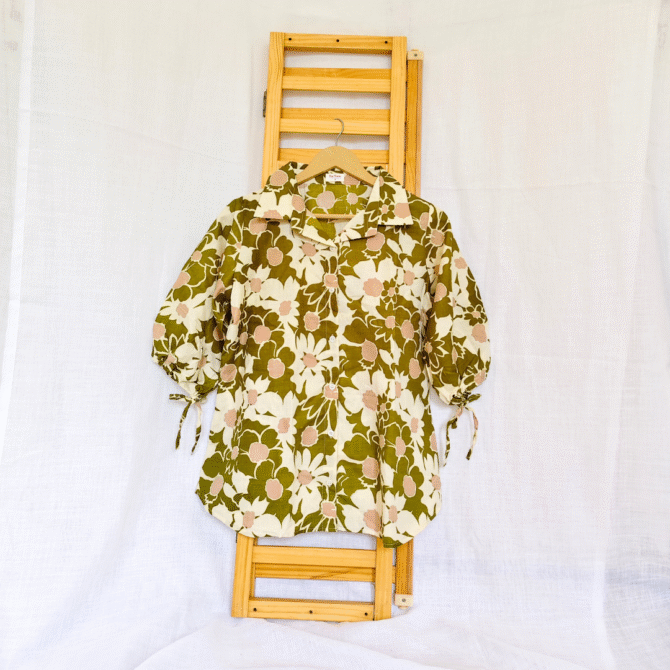 Cotton Shirt with Rope sleeve - Image 6
