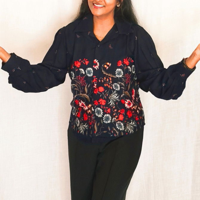 Floral Cotton Shirt - Image 8